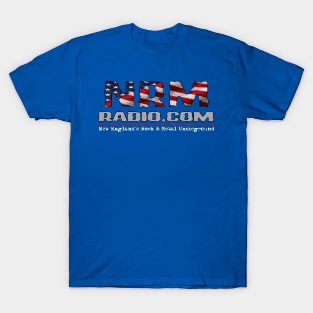 NRM Radio - Flag Design T-Shirt by New England Rock & Metal Radio